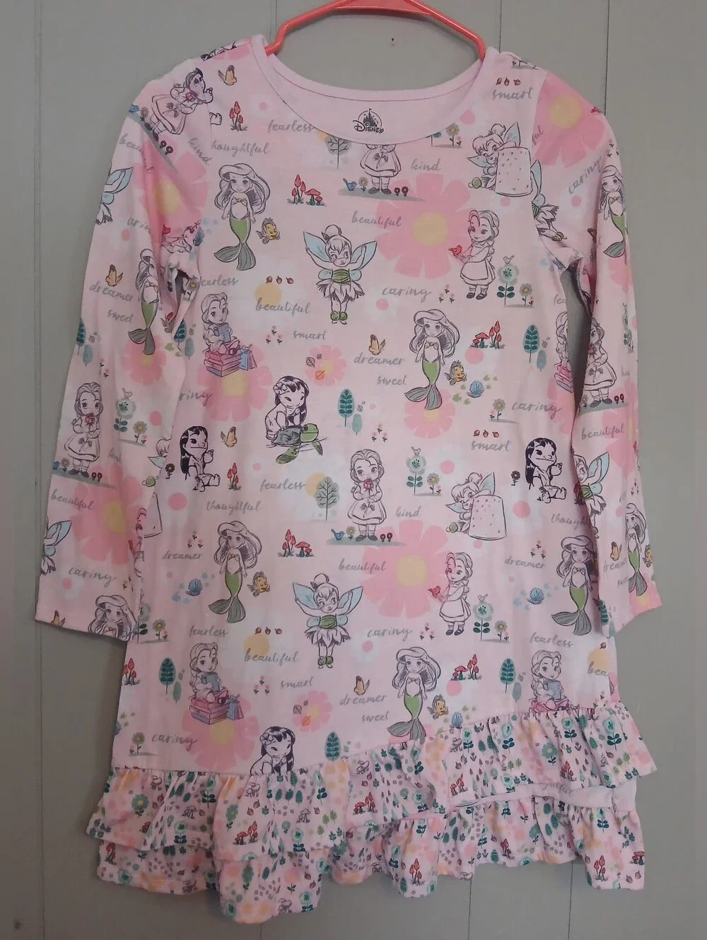 Disney Store Animators Girls Size 9/10 Princess Nightgown